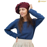 Red Wool Landsknechte Bag Hat
