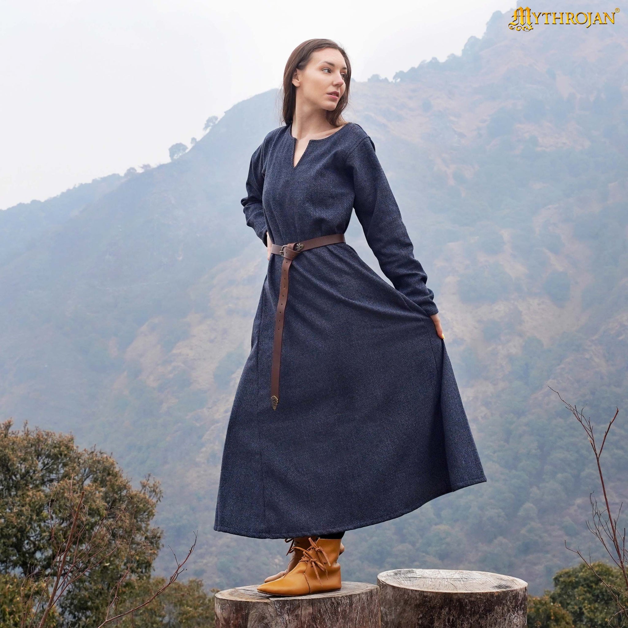 Wool Viking Dress - Blue| Make Your Own Medieval Wool Viking Dress - Blue| Make Your Own Medieval