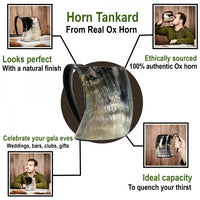 Horn Tankard - Extra Large