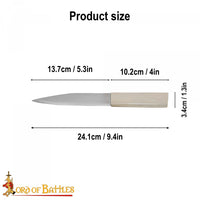 Viking Stainless Steel Knife with Bone Handle