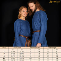 Viking Tunic "Erik" - Blue Linen