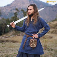 Viking Wool Tunic - Blue - "Erik the Bold"