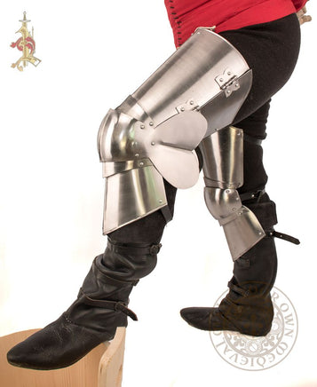 14th century  medieval reenactment Leg armour reproduction avilable in Australia
