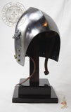 14th century open faced bascinet Medieval helm or helmet