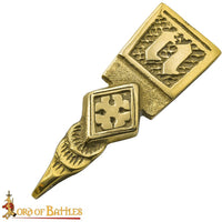 14th century medieval clothing belt strap end historical reenactment