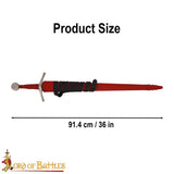 15th Century Sword with Red  Scabbard
