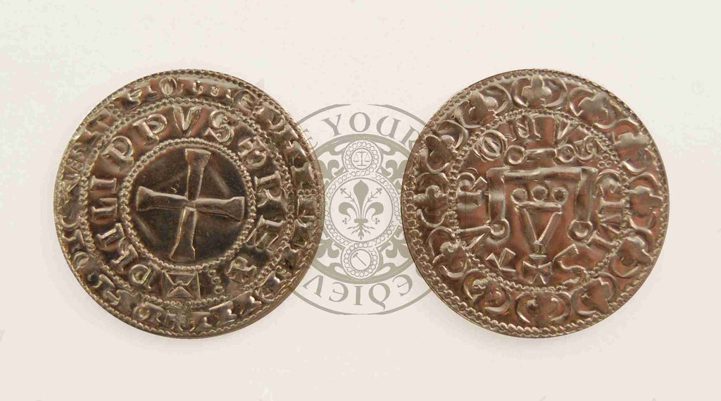 French Gros Tournois Coin (1413 -1422 )