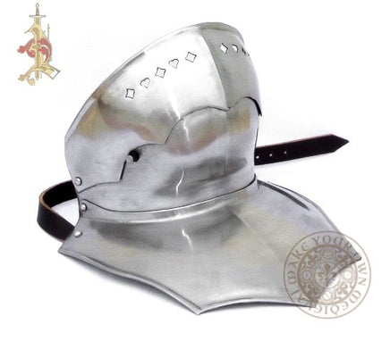 15th century bevor without back for reenactment  armour