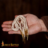 15th century Medieval arming cords white