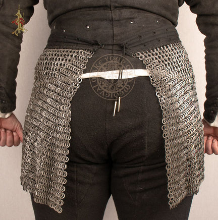 15th century chainmail skirt with lacing belt