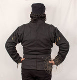 15th century reenactment arming doublet with lacing cords