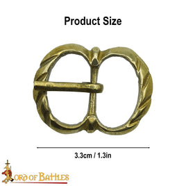 15th century shoe buckle Medieval oval