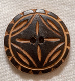 Wood Button - Round