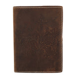 Aged and distressed style leather journal