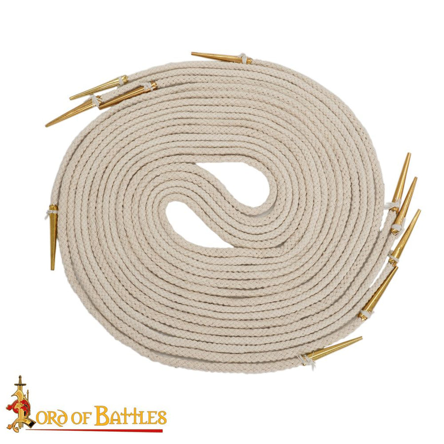 Aglets Pair on Cord 150cm long| Make Your Own Medieval