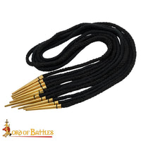Aglets with woven cord Medieval arming points