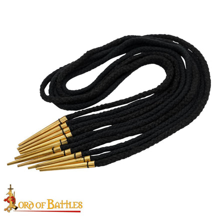 Aglets with woven cord Medieval arming points