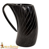 Ale mug tankard made from cow horn for Viking, Medieval and Renaissance weddings
