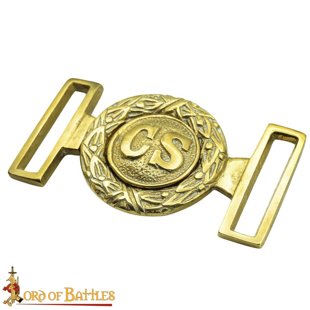 Civil War Confederate Officers belt buckle - 35mm Strap Width