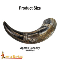Australian Viking hand carved drinking horn
