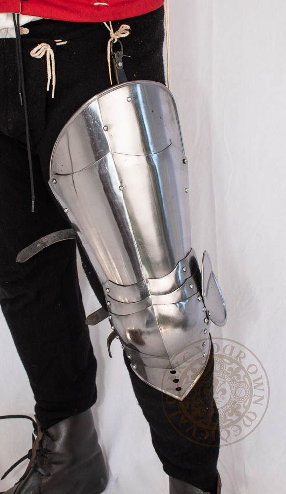 15th Century Gothic Cuisse Leg Armour - 18 Gauge