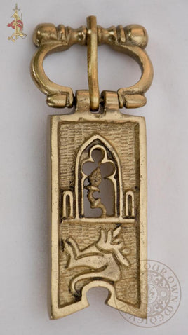 Belt buckle brass Medieval reenactment accessories garb