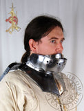 Bevor plate armour reproduction 15th century Gothic plate