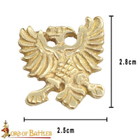 Bird brass belt mount fitting for making our own medieval belt