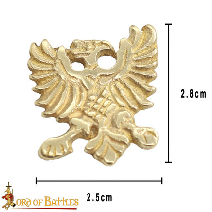 Bird brass belt mount fitting for making our own medieval belt
