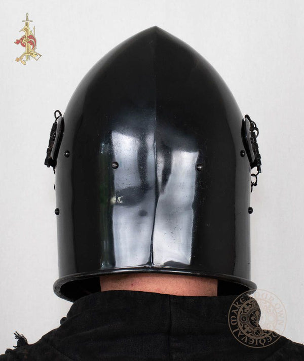 Medieval Bascinet Helm with Movable and Removable Visor- 14 gauge| Make ...