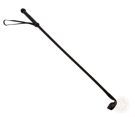 Black horse riding crop