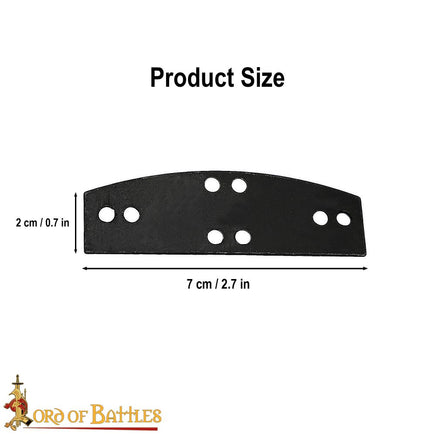 Blackened Lamellar Steel Plates