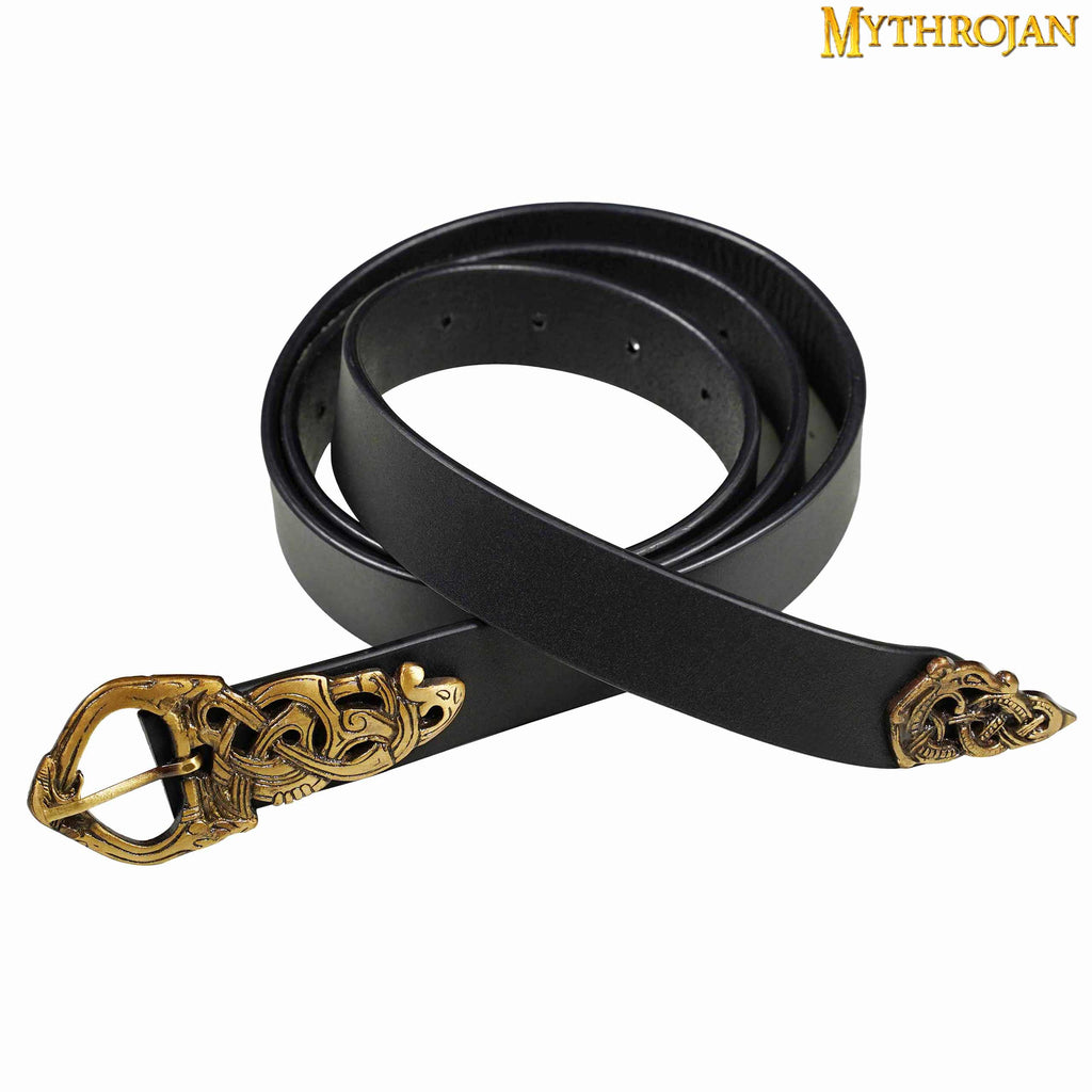 Midgard Serpent – Viking Fantasy Belt Black