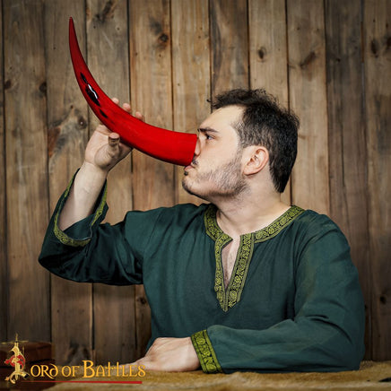 Blood red drinking horn