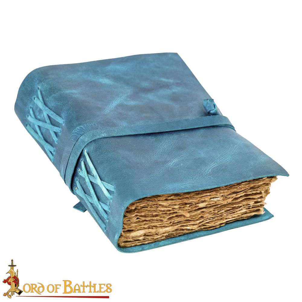 Blue Renaissance Diary with Antiques Paper
