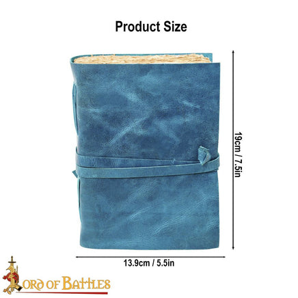 Blue Renaissance journal with Antiques Paper