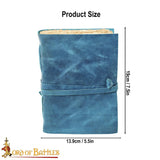 Blue Renaissance journal with Antiques Paper