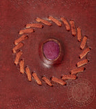 Book of shadows wiccan leather journal with purple stone available in Australia 