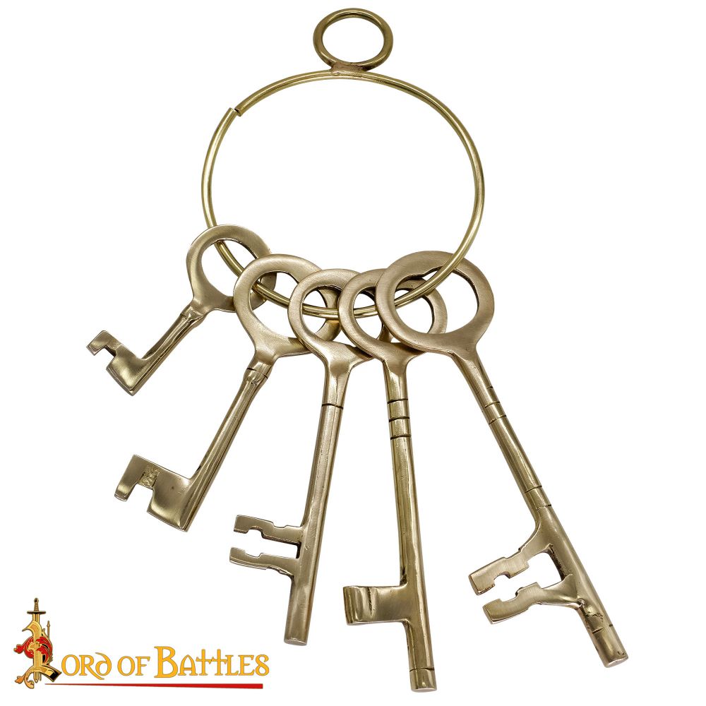 Brass Medieval Castle Dungeon Keys