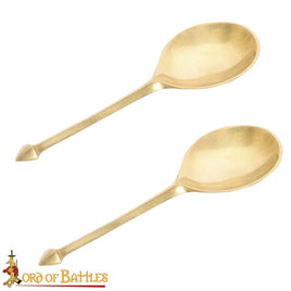 Brass Spoon Medieval feasting gear 15th century reproduction