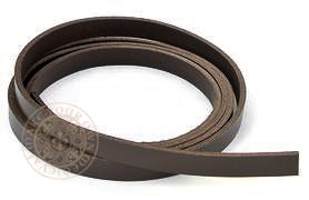 Brown leather belt blank 12mm wide strap width