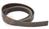 Brown leather belt blank 25mm wide strap width