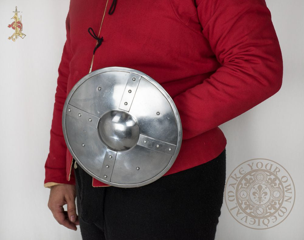 Buckler Shield With Banding 14 Gauge Steel