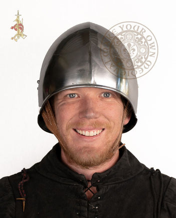 Burgundian 15th Century Sallet made from 18 gauge