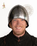 Burgundian 15th Century Sallet made from 18 gauge