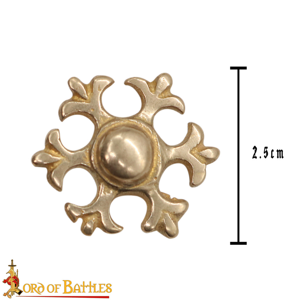 Fleur De Lis Rosette (15th century) Belt Mount - Type 2