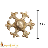 Burgundian Fleur De Lis Rosette Belt Mount