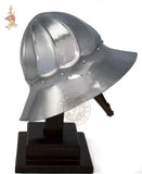 Burgundian sallet helm 15th-century medieval re-enactment armour