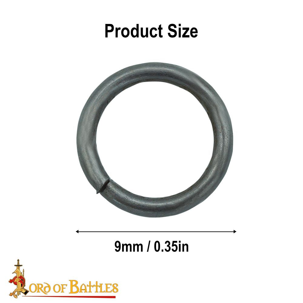 Loose Butted High Tensile Chain Mail Rings 9mm 16g