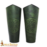 Celtic design leather Bracers